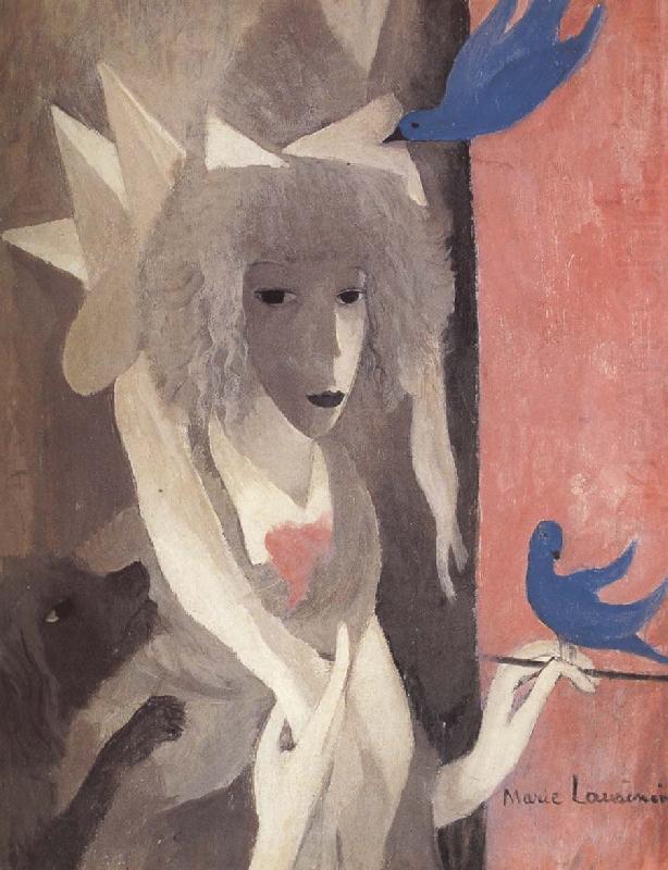 The Self-Portrait with birds, Marie Laurencin